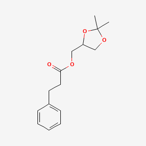 Benzenepropanoic acid, (2,2-dimethyl-1,3-dioxolan-4-yl)methyl ester