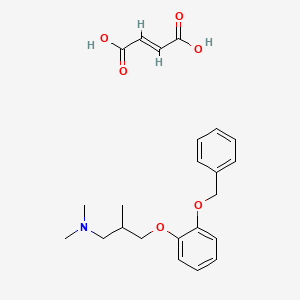 3-(2-(Phenylmethoxy)phenoxy)-N,N,2-trimethyl-1-propanamine maleate