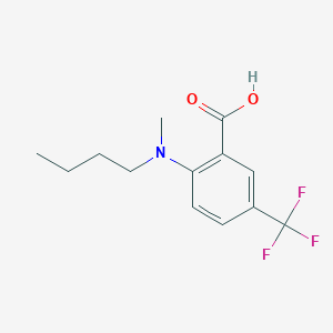 molecular formula C13H16F3NO2 B1442804 2-[Butyl(methyl)amino]-5-(trifluoromethyl)benzoic acid CAS No. 1306606-00-7