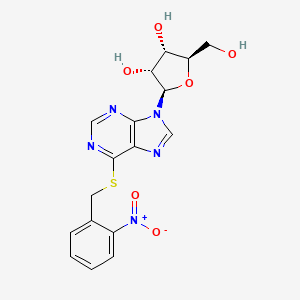 6-{[(2-Nitrophenyl)methyl]sulfanyl}-9-beta-D-ribofuranosyl-9H-purine