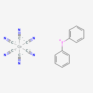 molecular formula C18H10CoIN6-5 B14428054 Cobalt;diphenyliodanium;hexacyanide CAS No. 79502-65-1