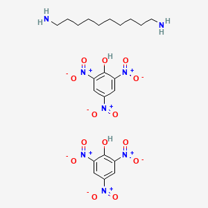 molecular formula C22H30N8O14 B14428058 2,4,6-Trinitrophenol--decane-1,10-diamine (2/1) CAS No. 80056-70-8