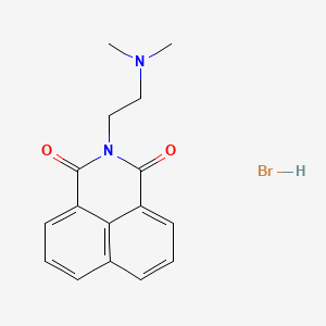 molecular formula C16H17BrN2O2 B14428093 1H-Benz(de)isoquinoline-1,3(2H)-dione, 2-(2-(dimethylamino)ethyl)-, monohydrobromide CAS No. 81254-04-8