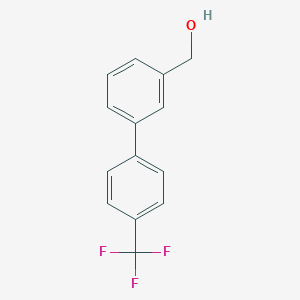 molecular formula C14H11F3O B144281 (4'-三氟甲基联苯-3-基)甲醇 CAS No. 126485-55-0