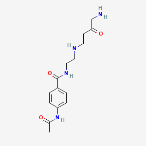 4-Acetamido-N-{2-[(4-amino-3-oxobutyl)amino]ethyl}benzamide