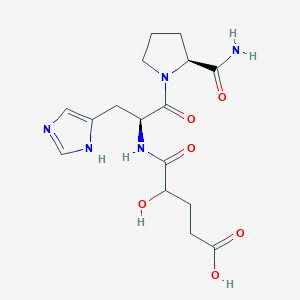 2-Hydroxy-4-carboxybutyrylhistidylprolinamide