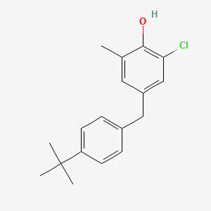 4-[(4-tert-Butylphenyl)methyl]-2-chloro-6-methylphenol