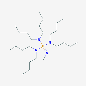 molecular formula C25H57N4P B14428126 N,N,N',N',N'',N''-Hexabutyl-N'''-methylphosphorimidic triamide CAS No. 80166-24-1