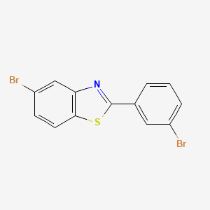 5-Bromo-2-(3-bromophenyl)-1,3-benzothiazole