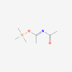 molecular formula C7H15NO2Si B14428156 Trimethylsilyl (1E)-N-acetylethanimidate CAS No. 85096-00-0