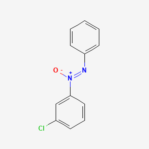 molecular formula C12H9ClN2O B14428176 1-Chloro-3-[(Z)-phenyl-NNO-azoxy]benzene CAS No. 85314-07-4