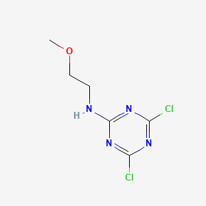 molecular formula C6H8Cl2N4O B1442818 4,6-dichloro-N-(2-methoxyethyl)-1,3,5-triazin-2-amine CAS No. 13807-42-6