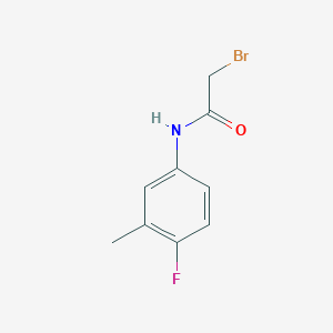 molecular formula C9H9BrFNO B1442819 2-Bromo-N-(4-fluoro-3-methylphenyl)acetamide CAS No. 929283-21-6