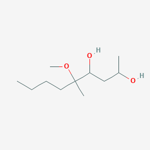 5-Methoxy-5-methylnonane-2,4-diol