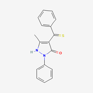 4-(Benzenecarbothioyl)-5-methyl-2-phenyl-1,2-dihydro-3H-pyrazol-3-one