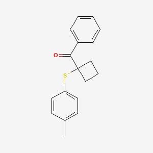 {1-[(4-Methylphenyl)sulfanyl]cyclobutyl}(phenyl)methanone