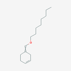 molecular formula C15H26O B14428239 4-[(Octyloxy)methylidene]cyclohex-1-ene CAS No. 80336-11-4