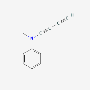 molecular formula C11H9N B14428253 N-(Buta-1,3-diyn-1-yl)-N-methylaniline CAS No. 82505-80-4