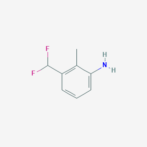 molecular formula C8H9F2N B1442826 3-(Difluoromethyl)-2-methylaniline CAS No. 61708-25-6