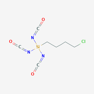 molecular formula C7H8ClN3O3Si B14428268 (4-Chlorobutyl)(triisocyanato)silane CAS No. 85314-81-4