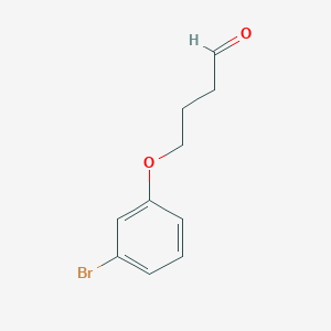 molecular formula C10H11BrO2 B1442831 4-(3-溴苯氧基)丁醛 CAS No. 1247713-60-5