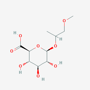 molecular formula C10H18O8 B14428317 beta-D-Glucopyranosiduronic acid, 2-methoxy-1-methylethyl CAS No. 85684-23-7