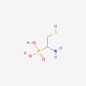 (1-Amino-2-sulfanylethyl)phosphonic acid