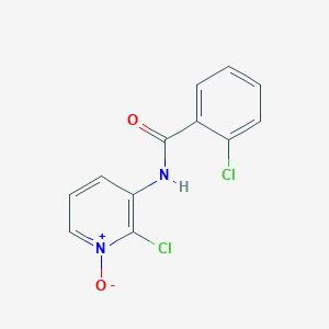 2-Chloro-N-(2-chloro-1-oxo-1lambda~5~-pyridin-3-yl)benzamide