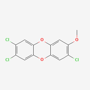 molecular formula C13H7Cl3O3 B14428330 Dibenzo(b,e)(1,4)dioxin, 2,3,7-trichloro-8-methoxy- CAS No. 81381-85-3