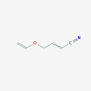 molecular formula C6H7NO B14428340 4-(Ethenyloxy)but-2-enenitrile CAS No. 79929-69-4