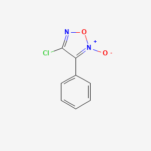 molecular formula C8H5ClN2O2 B14428348 3-Phenyl-4-chlorofuroxane CAS No. 82775-80-2