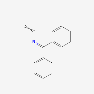 molecular formula C16H15N B14428351 1,1-Diphenyl-N-(prop-1-en-1-yl)methanimine CAS No. 83575-90-0