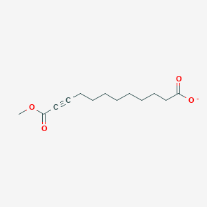 molecular formula C13H19O4- B14428367 12-Methoxy-12-oxododec-10-ynoate CAS No. 80220-90-2