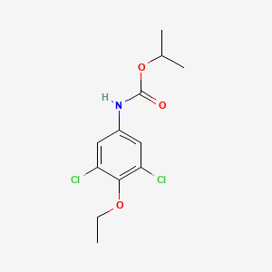 molecular formula C12H15Cl2NO3 B14428381 Propan-2-yl (3,5-dichloro-4-ethoxyphenyl)carbamate CAS No. 84970-65-0