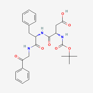 tert-Butoxycarbonyl-beta-phenacyl-aspartyl-phenylalanineamide