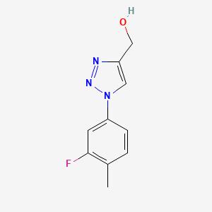 molecular formula C10H10FN3O B1442839 [1-(3-氟-4-甲苯基)-1H-1,2,3-三唑-4-基]甲醇 CAS No. 1250228-33-1