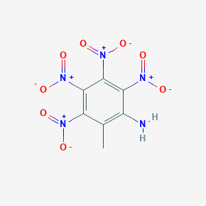 molecular formula C7H5N5O8 B14428408 2-Methyl-3,4,5,6-tetranitroaniline CAS No. 84432-57-5