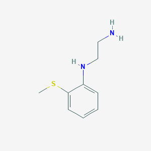 molecular formula C9H14N2S B14428429 N~1~-[2-(Methylsulfanyl)phenyl]ethane-1,2-diamine CAS No. 86140-67-2