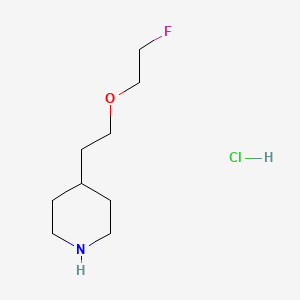 B1442843 4-[2-(2-Fluoroethoxy)ethyl]piperidine hydrochloride CAS No. 1219967-26-6