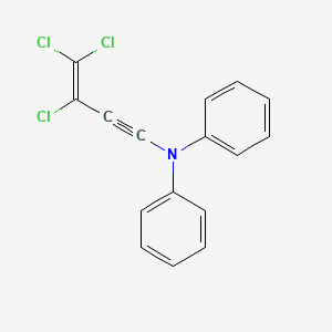 N-Phenyl-N-(3,4,4-trichlorobut-3-en-1-yn-1-yl)aniline