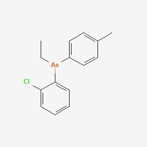 molecular formula C15H16AsCl B14428480 (2-Chlorophenyl)(ethyl)(4-methylphenyl)arsane CAS No. 83627-14-9