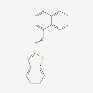 molecular formula C20H14S B14428484 2-[2-(Naphthalen-1-yl)ethenyl]-1-benzothiophene CAS No. 82255-63-8