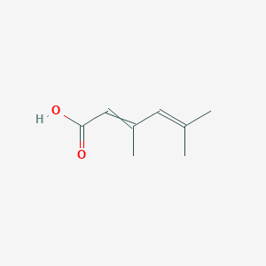 molecular formula C8H12O2 B14428499 3,5-Dimethylhexa-2,4-dienoic acid CAS No. 83612-62-8