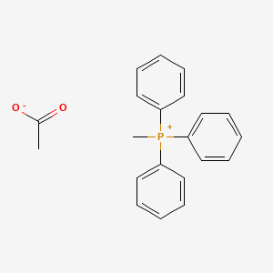 molecular formula C21H21O2P B14428501 Methyl(triphenyl)phosphanium acetate CAS No. 78717-92-7