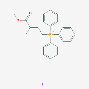 molecular formula C24H26IO2P B14428515 (4-Methoxy-3-methyl-4-oxobutyl)(triphenyl)phosphanium iodide CAS No. 81305-28-4