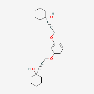 1,1'-[1,3-Phenylenebis(oxyprop-1-yne-3,1-diyl)]di(cyclohexan-1-ol)