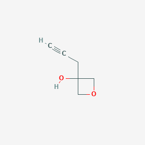 molecular formula C6H8O2 B1442855 3-(丙-2-炔基)氧杂环-3-醇 CAS No. 1354550-84-7