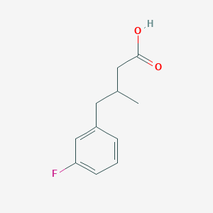 molecular formula C11H13FO2 B1442856 4-(3-氟苯基)-3-甲基丁酸 CAS No. 1354953-18-6
