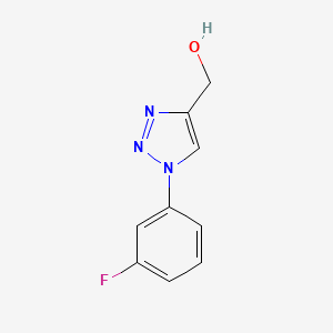 molecular formula C9H8FN3O B1442857 [1-(3-氟苯基)-1H-1,2,3-三唑-4-基]甲醇 CAS No. 1096130-65-2