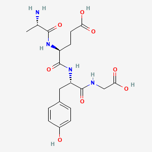 molecular formula C19H26N4O8 B14428574 H-Ala-Glu-Tyr-Gly-OH CAS No. 84692-81-9